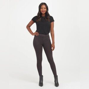 Spanx Jean-ish Ankle Leggings Houndstooth Small‎ NWT